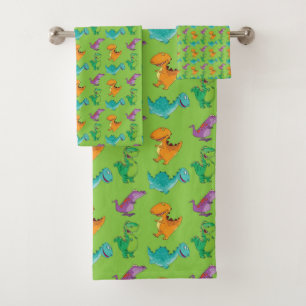 DINOSAURS BATH TOWEL SET