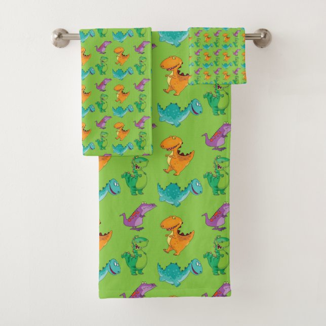 DINOSAURS BATH TOWEL SET (Insitu)