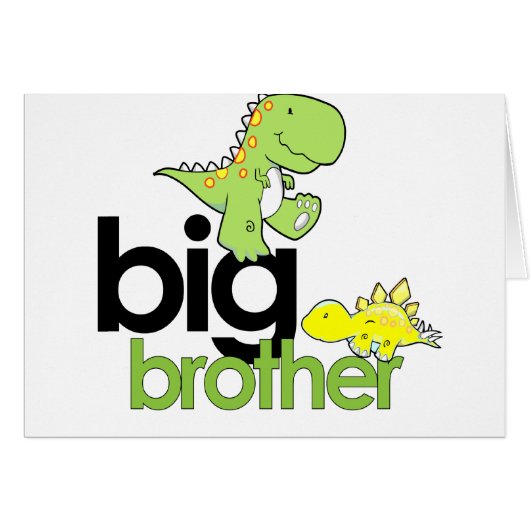 dinosaurs big brother cards (Front Horizontal)