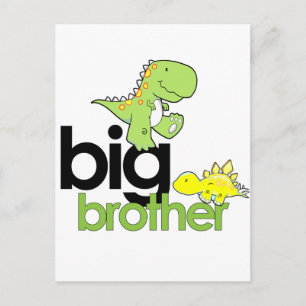 dinosaurs big brother postcard