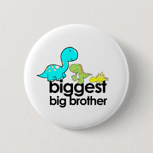 dinosaurs biggest big brother pinback button