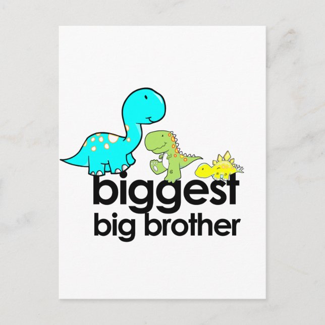 dinosaurs biggest big brother postcard (Front)