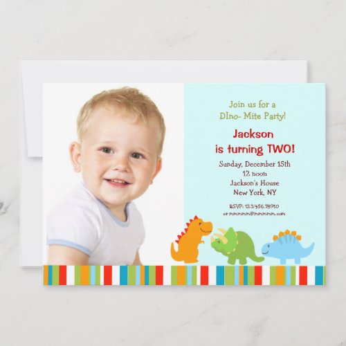 Dinosaurs Birthday Party Invitations