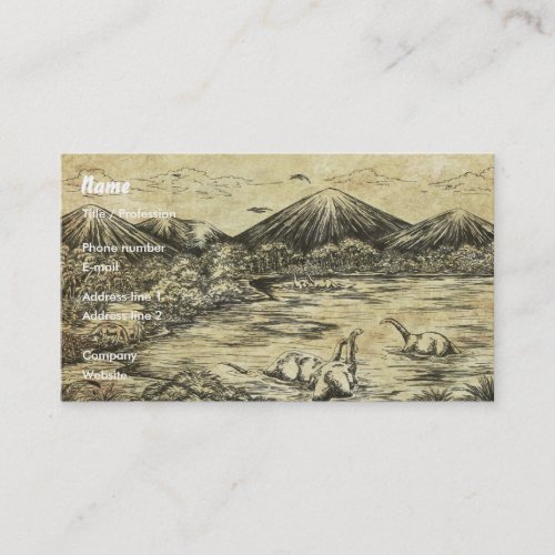 Dinosaurs Business Card
