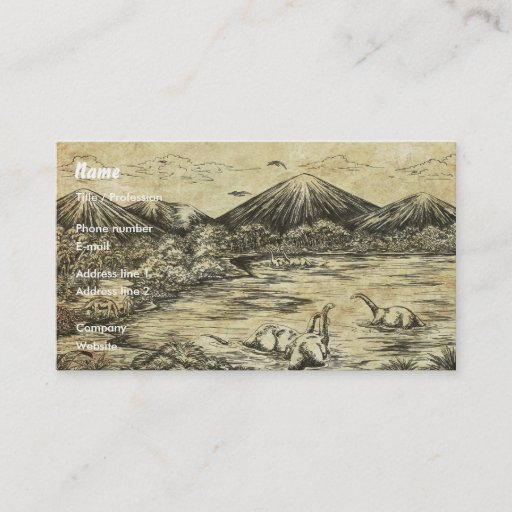 Customizable Dinosaurs Business Card