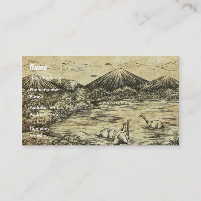 Dinosaurs Business Card | Zazzle