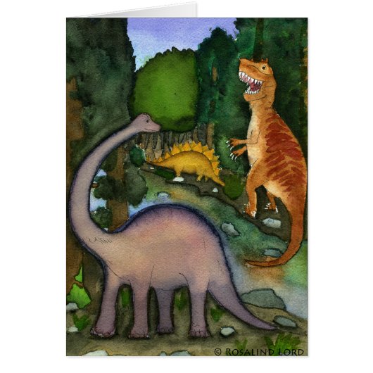 Dinosaurs Card (Front)