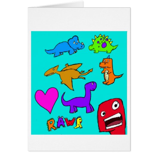 Dinosaurs! Cards (Front)