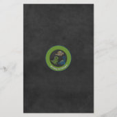 Dinosaurs Chalkboard Baby Shower Game BINGO Cards (Back)