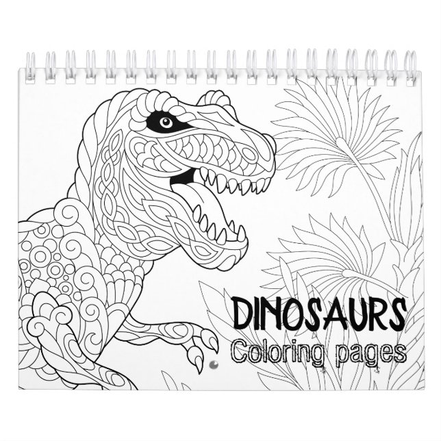 Dinosaurs Coloring Pages Calendar (Cover)