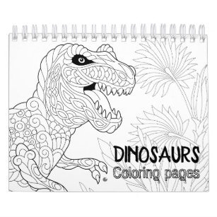 Dinosaurs Coloring Pages Calendar