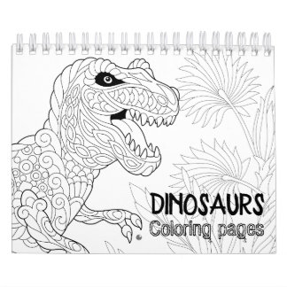 Dinosaurs Coloring Pages Calendar