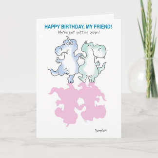 DINOSAURS DANCING CARD
