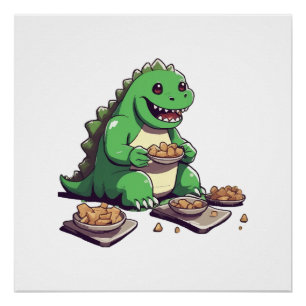 Dinosaurs diet tomorrow poster