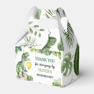 Dinosaurs First Birthday Party Favor Box