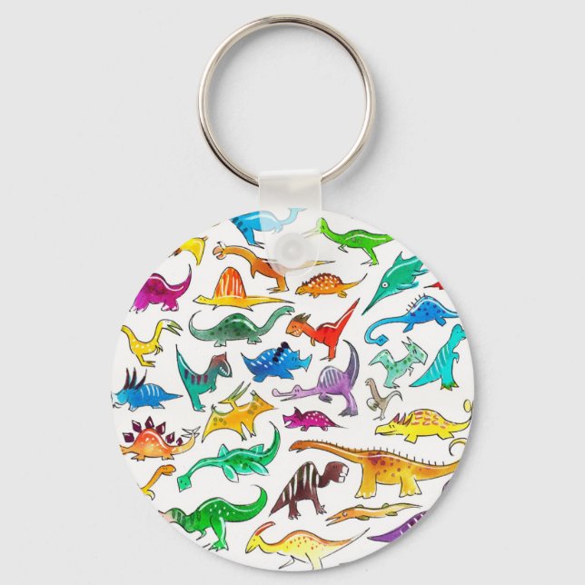 'Dinosaurs for beginners' Keychain (Front)
