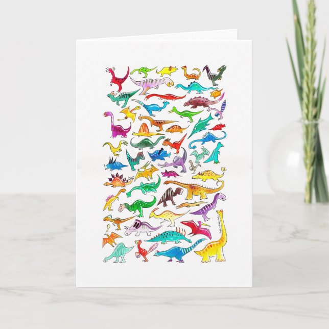 "Dinosaurs for Connectors" Note Card (Front)