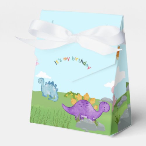 Dinosaurs garden Dino garden birthday party  Favor Boxes