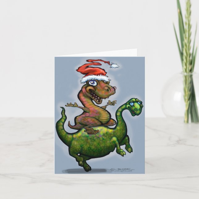 Dinosaurs Holiday Card (Front)