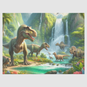 Dinosaurs in Jungle Kid's Tissue Paper