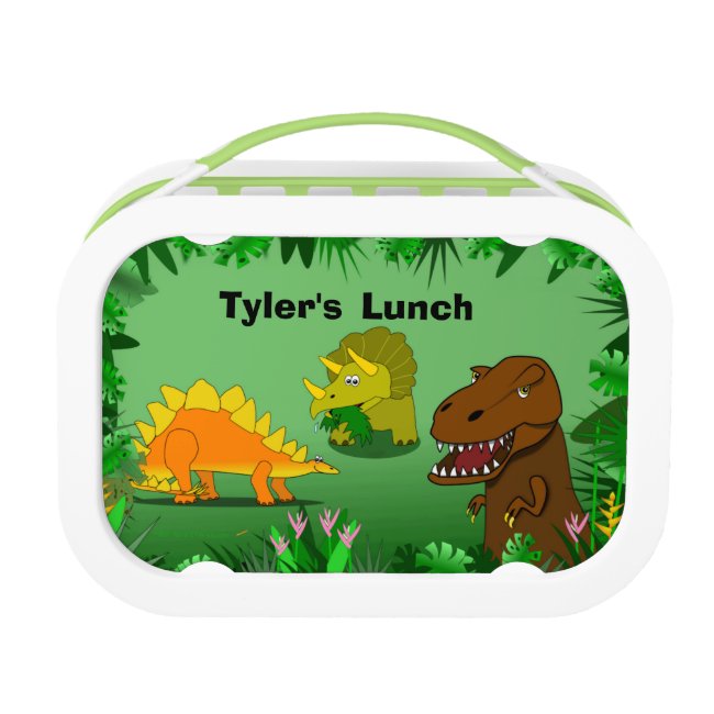 Dinosaurs in the Jungle Personalized Boys Lunchbox
