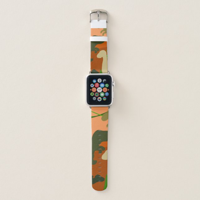 Dinosaurs in the Wild Apple Watch Band (Front)