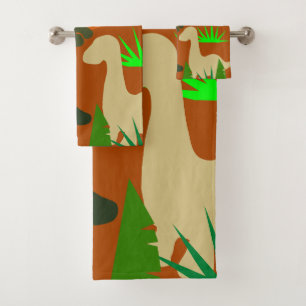 Dinosaurs in the Wild Bath Towel Set