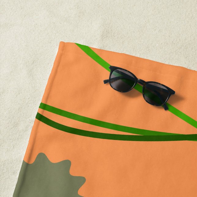 Dinosaurs in the Wild Beach Towel (In Situ)