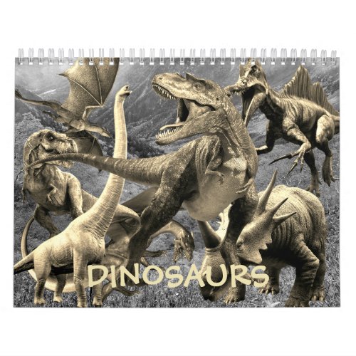 Dinosaurs Jurassic Park Beautiful Wall Calendar