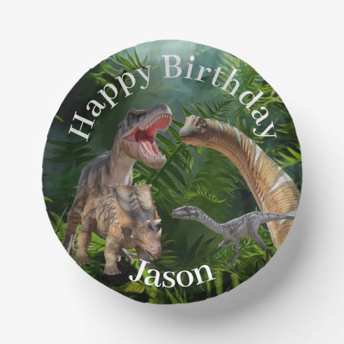 Dinosaurs Jurassic World Paper Bowls