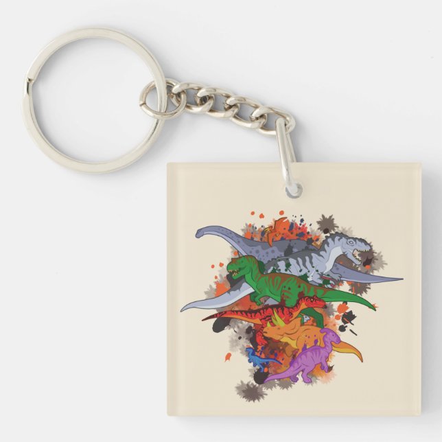 Dinosaurs Keychain (Front)