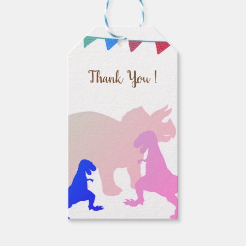 Dinosaurs Kids Custom Gift Tags