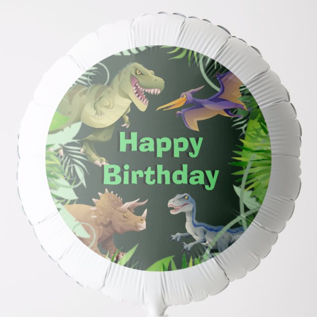 Dinosaurs KIDS jungle Balloon (Front)