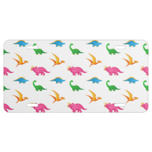 DINOSAURS LICENSE PLATE