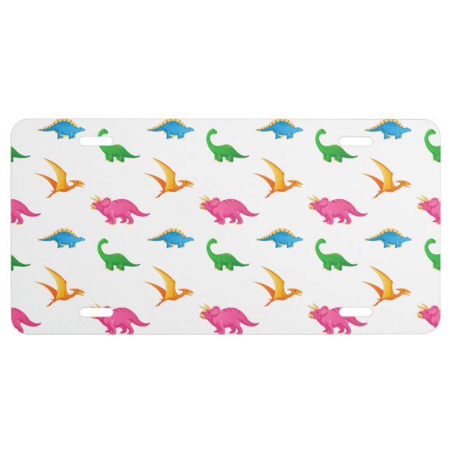 DINOSAURS LICENSE PLATE (Front)