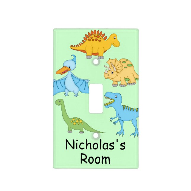 Dinosaurs Light Switch Cover (Front)