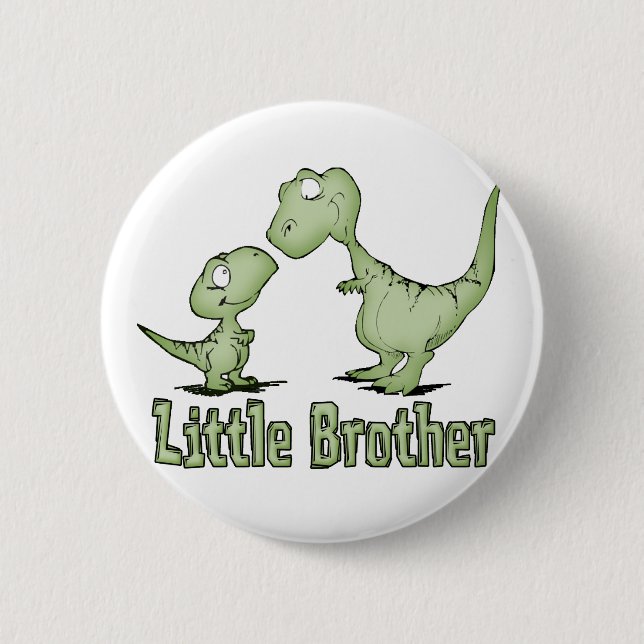 Dinosaurs Little Brother Button (Front)
