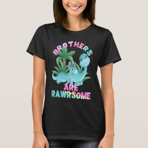 Dinosaurs Little Sister Big Brother are a raw T-Shirt