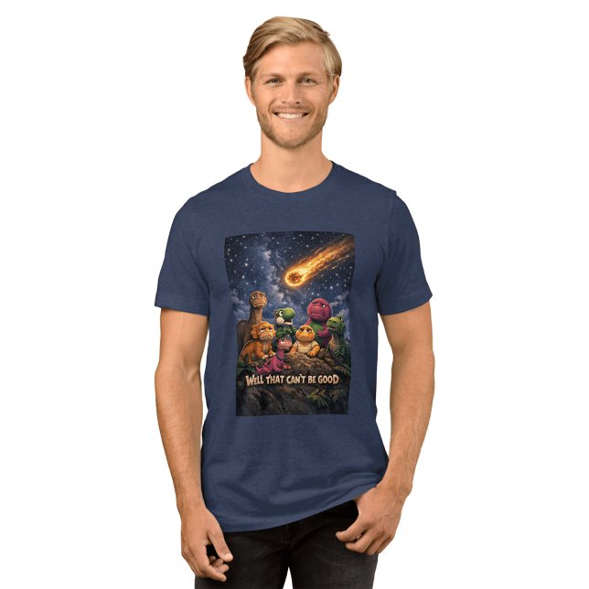 Dinosaurs Looking Up at Incoming Meteor T-Shirt (Creator Uploaded)
