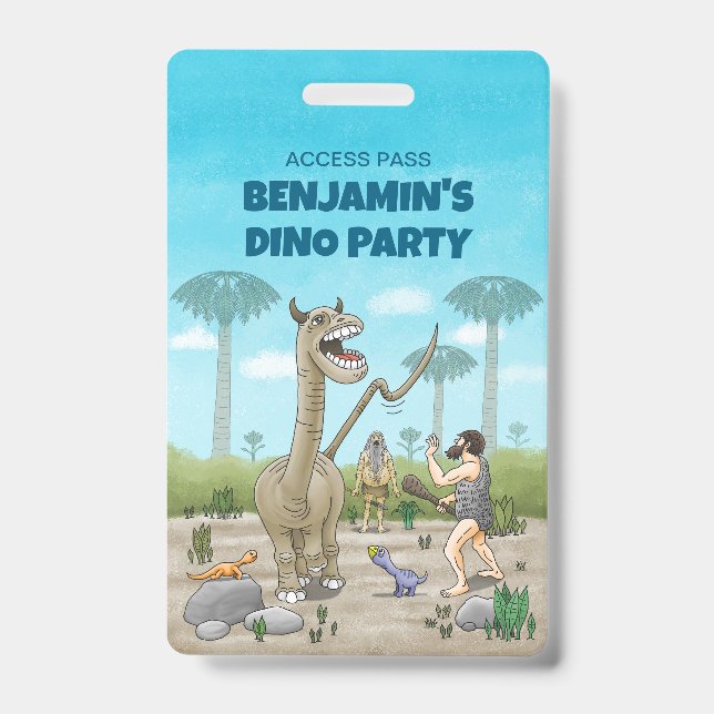 Dinosaurs meets the Stone Age Badge (Front)