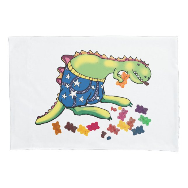 Dinosaurs midnight snack pillow case (Front)