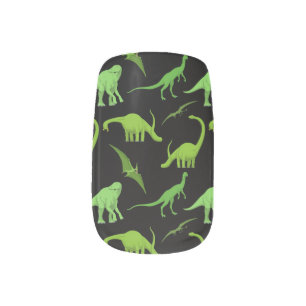 DINOSAURS MINX NAIL ART