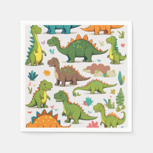 dinosaurs napkins