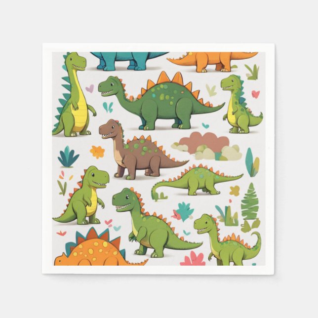 dinosaurs napkins (Front)