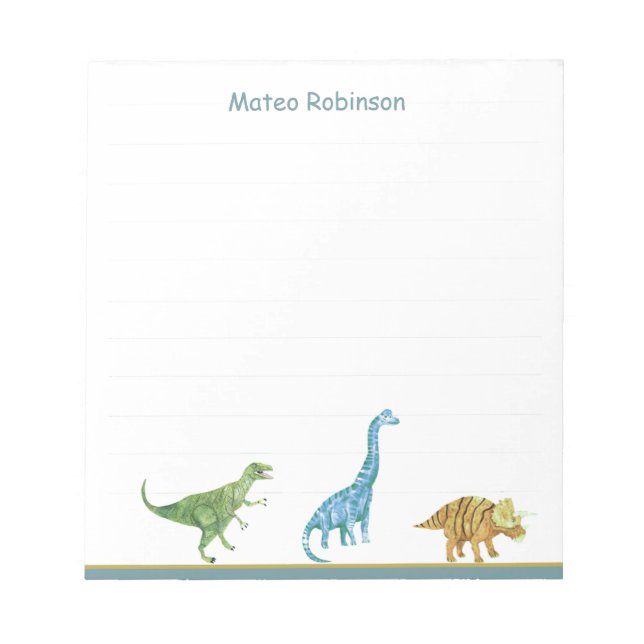 Dinosaurs Notepad (Front)