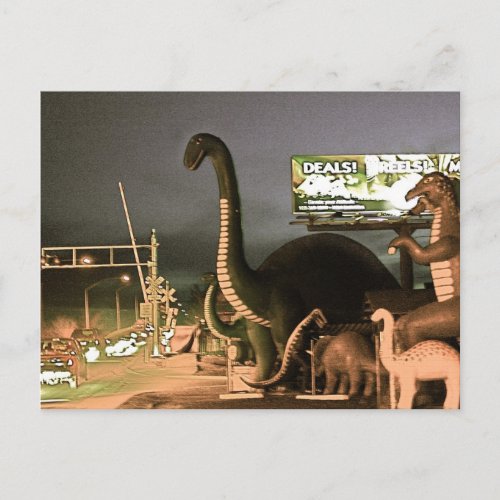Dinosaurs of Route 66 Postcard