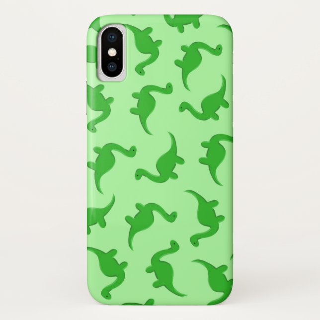 Dinosaurs on Pale Green Phone Case (Back)