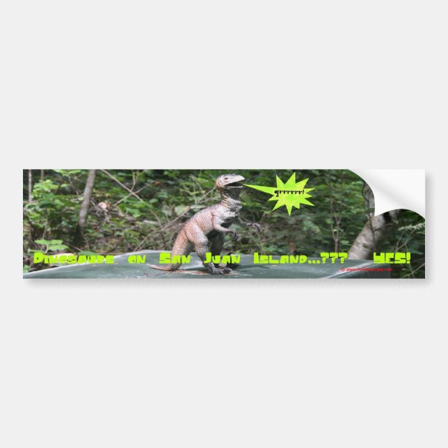 Dinosaurs on San Juan Island Bumper Sticker (Front)