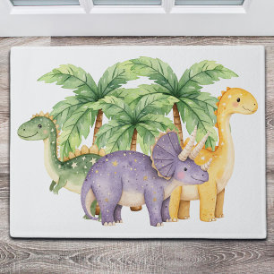 Dinosaurs Palm Trees Doormat