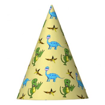 Dinosaurs Party Hats by Shenanigins at Zazzle